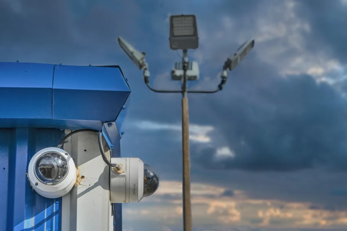 A exterior Light for a Storage Facility in Lawton